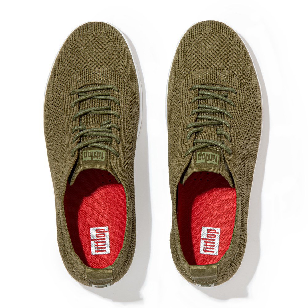 Fitflop Womens Sneakers - Rally Airyknit - Olive Green - 619-KBWFLZ